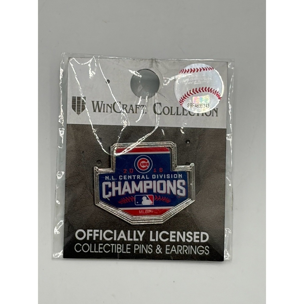 CHICAGO CUBS 2016 NATIONAL LEAGUE CHAMPS‎ PIN GREAT COLLECTIBLE NEW NWT Wincraft